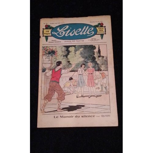 Revue Lisette Journal Des Fillettes Numéro 15 Du Dimanche 12 Avril 1931 Le Manoir Du Silence