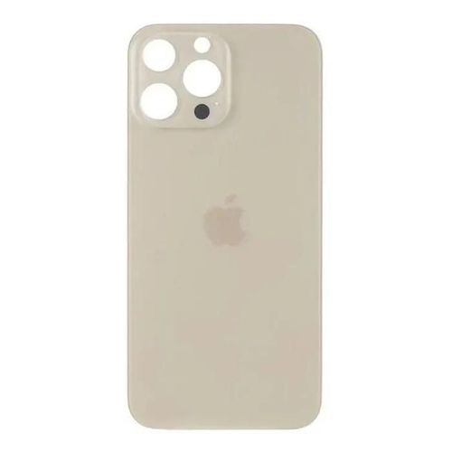 Vitre Arrière Iphone 13 Pro Max Gold Or Face Arrière Big Hole Logo