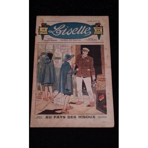 Revue Lisette Journal Des Fillettes Numéro 33 Du Dimanche 16 Août 1931 Au Pays Des Hiboux