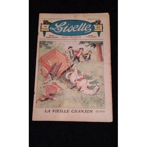 Revue Lisette Journal Des Fillettes Numéro 34 Du Dimanche 23 Août 1931 La Vieille Chanson