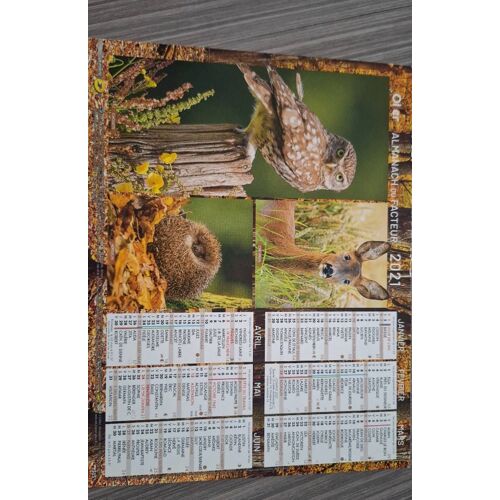 Calendriers La Poste Loiret 2021