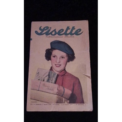 Revue Lisette Numéro 1 Du Dimanche 1er Janvier 1939