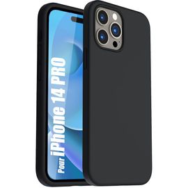 Coque pour iPhone 14 Pro Silicone Slim Noir