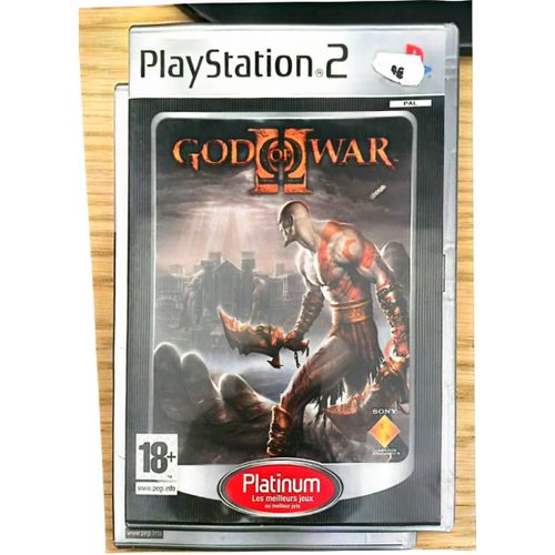God of War II (PS2 - Platinum) Jeu PS2 &#34God of War II&#34 (Platinum) | Audio Français | Zone PAL | Jeu d¿action mythologique épique avec Kratos | Compatible PlayStation 2 | PEGI 18&#43 | Vendu par Blaspo