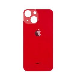 Vitre Arrière Iphone 13 Mini Rouge Face Arrière Adhésif Big Hole Logo Neuf