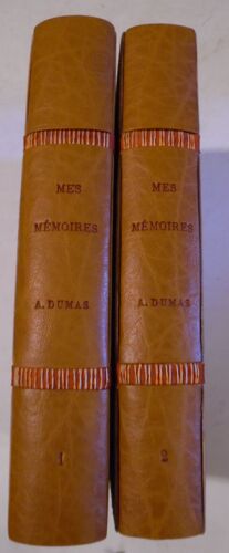 X2 - Livres Dédicacés Par Pierre Josserand - Mes Memoires - Alexandre Dumas - Tome 1 & 2 - Éditions Nrf / Gallimard - Collection Au Temps Present - Relié - 1954 / 1957 - 15 X 23,5 Cm