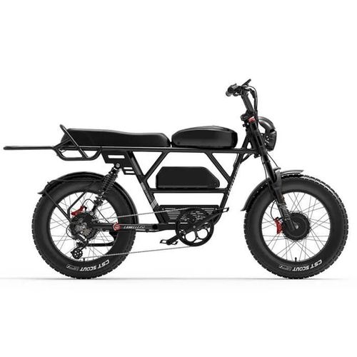 Lankeleisi X-Black-Knight 2 × 1000w Double Moteurs Vélo Électrique 45ah Batterie Électrique 26 "Pouces Gros Pneu E-Bike