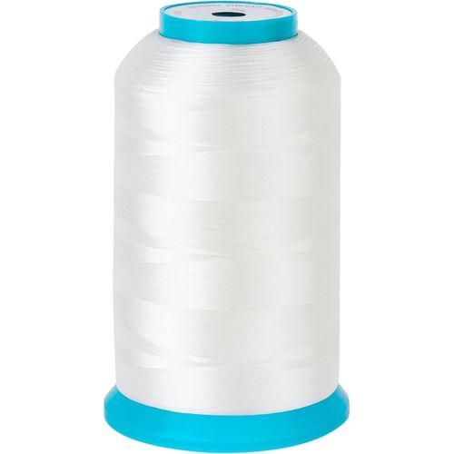 Blanc 5000M (5500Y) Polyester Fil Machine à Broder Fil de Canette/Canette de Brodeuse pour Brother/Babylock/Janome/Kenmore/Singer machine à broder et à coudre