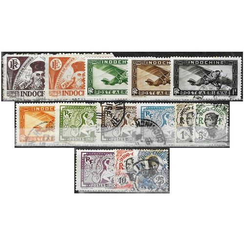 Indochine (Actuel Vietnam), Colonies Française, Joli Lot Déstockage 14 Timbres Neufs* / Oblitérés Années 1900 À 45, À 15% De La Cote Yvert. Photo Contractuelle : Les Timbres En Photo Sont Ceux Du Lot.