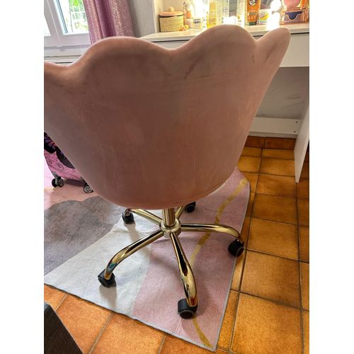 Fauteuil Velours Rose