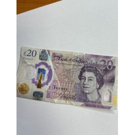 Billet De 20 Livres Reine D’Angleterre