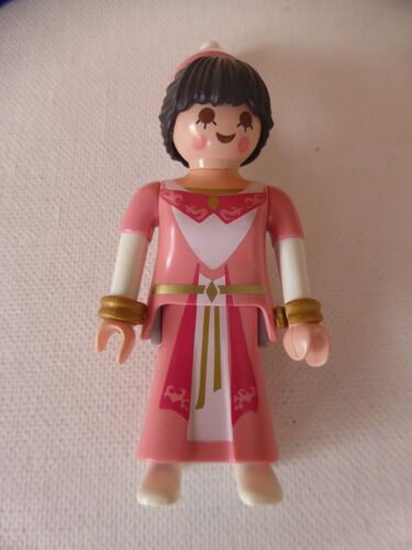 Playmobil Figurine Femme Série 5 Moyen Age Château Princesse Rose
