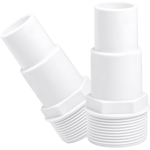 Lot de 2 raccords de tuyau pour piscine - Hayward SPX1091Z7 SPX1091Z4 - Diamètre : 32/38 mm sur 1,5"