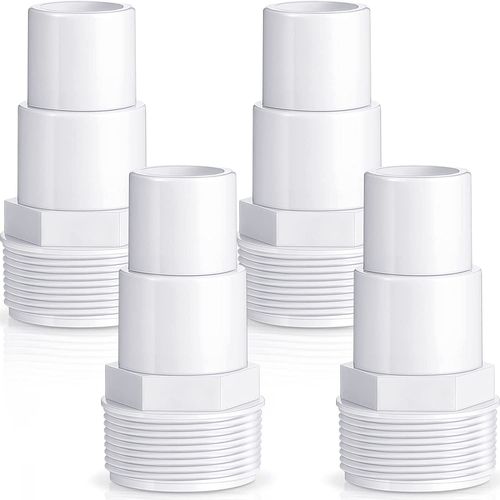 Lot de 4 raccords de tuyau pour piscine - Hayward SPX1091Z7 SPX1091Z4 - Diamètre : 32/38 mm sur 1,5"