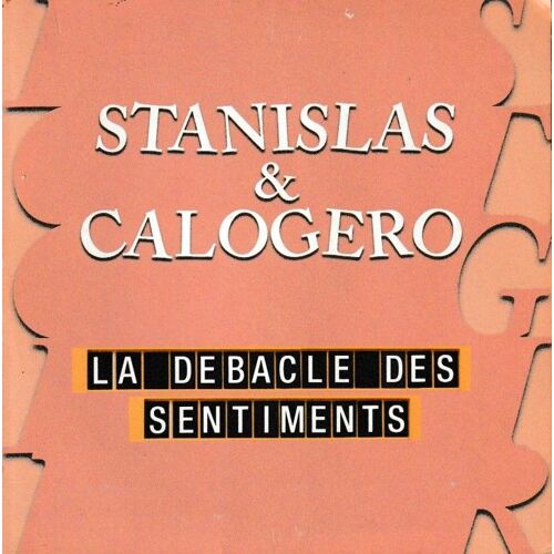 Calogero &amp; Stanislas La Débacle Des Sentiments. (P)2008 ®Rapas ®Mercury ®Polydor ©®Universal Music Made In E.U. By ®Universal Music Cd Rare Épuisé 1 Cd Single 2 Titres Format Cardsleeve Plage Opendisc