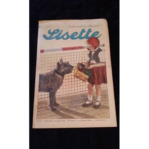 Revue Lisette Numéro 42 Du Dimanche 15 Octobre 1939