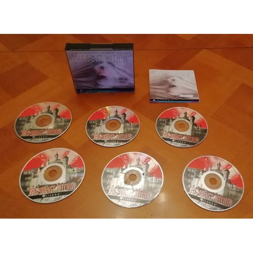 The Beast Within (Grand Jeu Mac) Sierra On-Line 1995, Complet Avec Ses 6 Cds Et Livret D'origine