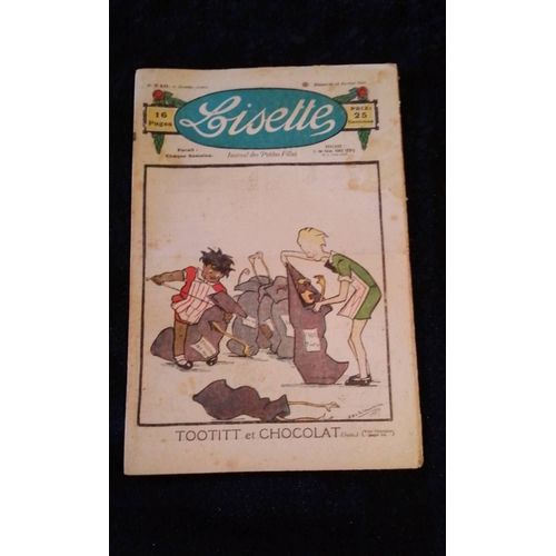 Revue Lisette Journal Des Petites Filles Numéro 240 Du Dimanche 14 Février 1926 Tootitt Et Chocolat