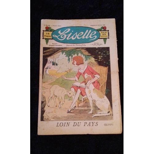 Revue Lisette Journal Des Petites Filles Numéro 241 Du Dimanche 21 Février 1926 Loin Du Pays