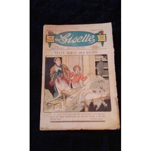 Revue Lisette Journal Des Petites Filles Numéro 243 Du Dimanche 7 Mars 1926 Yvette Élève Des Souris