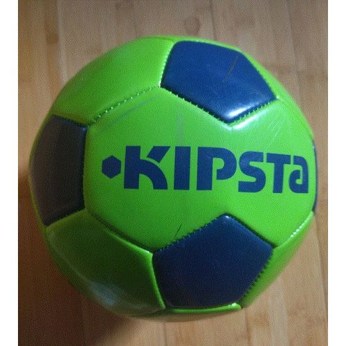 Ballon De Foot "Kipsta" Vert/Bleu En Parfait État