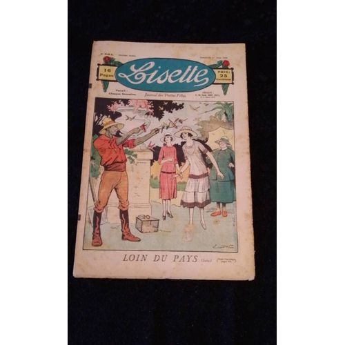 Revue Lisette Journal Des Petites Filles Numéro 264 Du Dimanche 1er Août 1926 : Loin Du Pays Suite