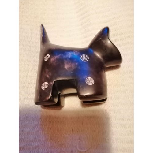 bibelot petit chat noir et blanc