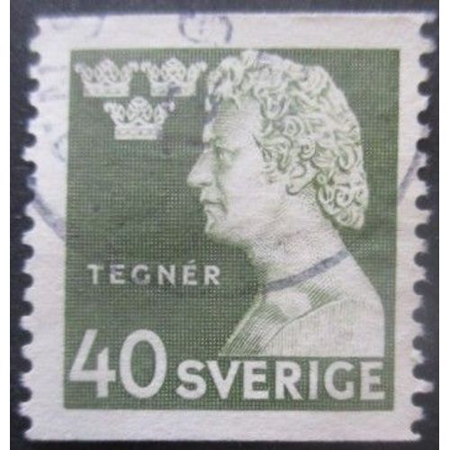 Suede N°325 Isaias Tegner Oblitéré