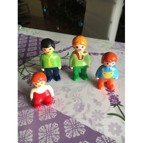 Playmobil 123 : Famille : Papa, Maman, Bébé, Enfant