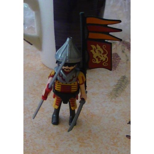 Playmobil 6325 : Chef Chevalier Dragon Asiatique Rouge