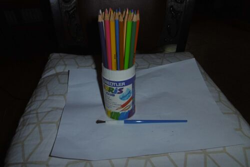 Crayons De Couleur Aquarellables Noris Club Staedtler Pot De 24 N° 124.10nct