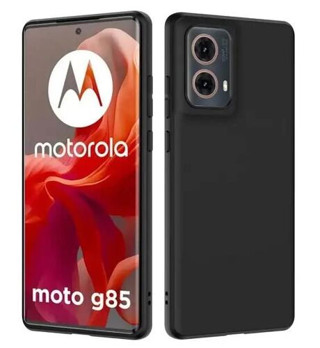 Coque pour Motorola Moto G85 5G - housse etui silicone gel fine + verre trempe - NOIR