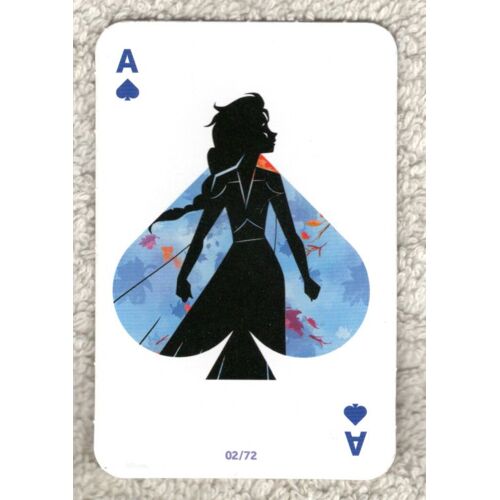 Carrefour Disney 2019 : Carte Reine Des Neiges 2, As De Pique (02/72)