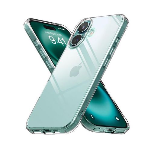 Coque Pour Apple Iphone 16 - Housse Etui Silicone Gel Fine + Film Ecran - Transparent Tpu