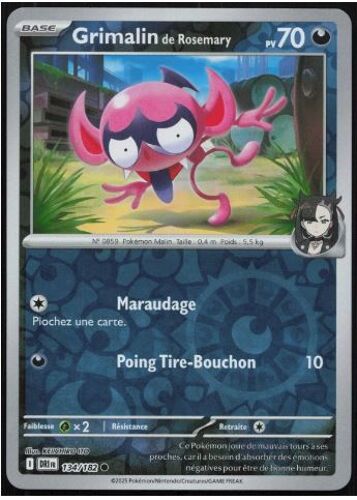 Pokémon Grimalin De Rosemary 134 / 182 Reverse Ev10 Rivalités Destinées