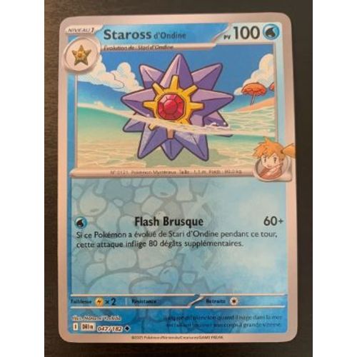 Pokémon Staross D'Ondine 047 / 182 Reverse Ev10 Rivalités Destinées
