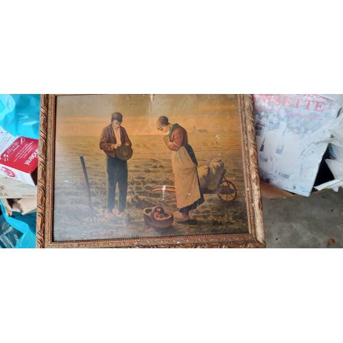 Tableau Vintage Ancien 47×36cm