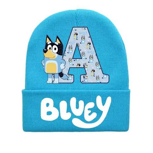 Bonnet Bluey Bingo Pour Enfants. Taille Unique - Lettre A