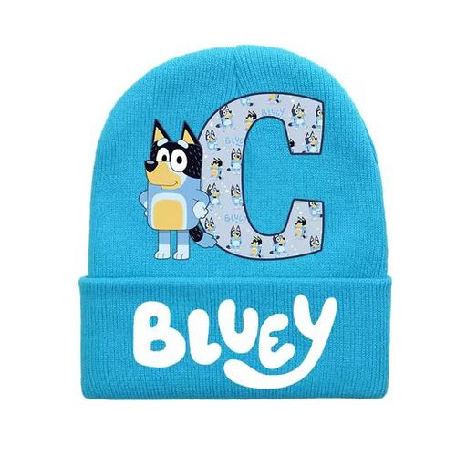 Bonnet Bluey Bingo Pour Enfants. Taille Unique - Lettre C