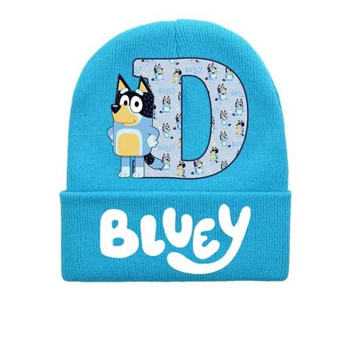 Bonnet Bluey Bingo Pour Enfants. Taille Unique - Lettre D