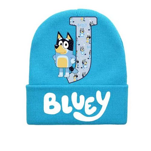 Bonnet Bluey Bingo Pour Enfants. Taille Unique - Lettre J