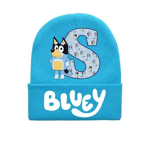 Bonnet Bluey Bingo Pour Enfants. Taille Unique - Lettre S