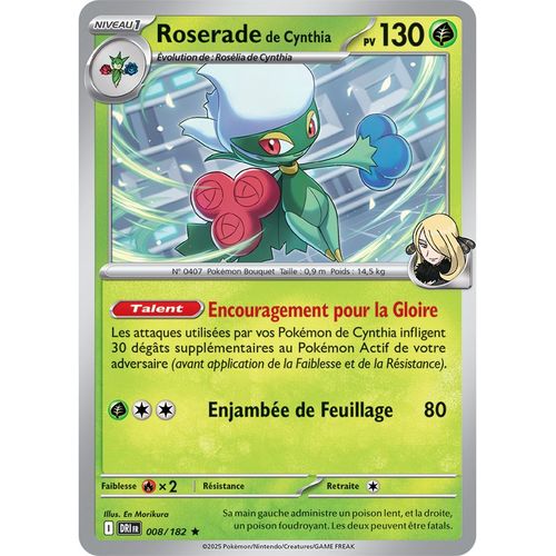 Roserade De Cynthia - Holo - 008/182 - Rivalites Destinees