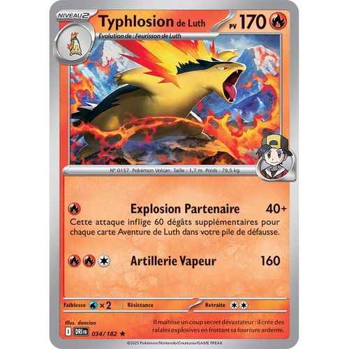 Typhlosion De Luth - Holo - 034/182 - Rivalites Destinees