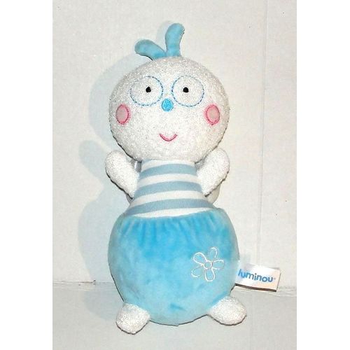 doudou luciole bleu luminou peluche insecte jemini