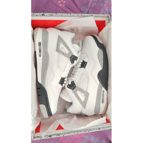 Air Jordan 4 White Cement Homme - 42