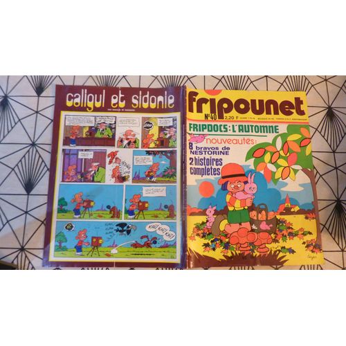 * Magazine Revue Vintage = Fripounet N° 40 Du 6/10/1976 : Fripdocs : L'automne , Nouveautés : 8 Bravos De Nestorine, 2 Histoires Complètes - 40 Pages