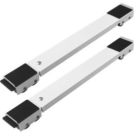 Support Machine À Laver Sèche-Linge, Support Frigo, Roulette Machine À Laver Pour Lave-Linge Réfrigérateur Sèche-Linge Jusqu'À 300 Kg, Roulettes De Transport De Meubles Avec Frein[LAV0001]