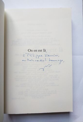 Jack-Alain Léger On En Est Là Avec Un Envoi Autographe Signé 2003 Denoël