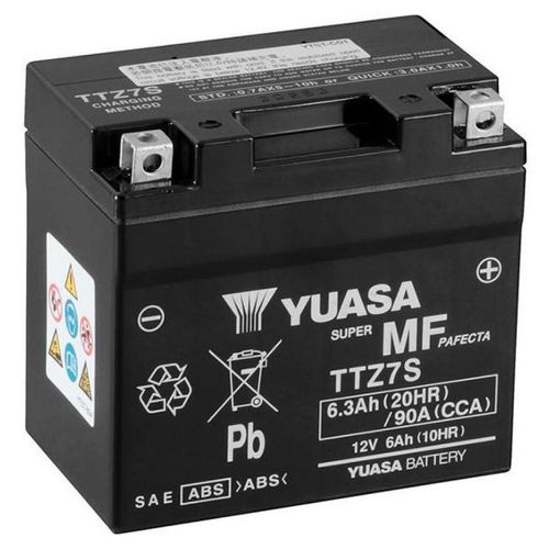 Batterie Yuasa Pour Scooter Aprilia 125 Sr 1999 À 2003 Ytz7s-Bs / 12v 6ah Neuf